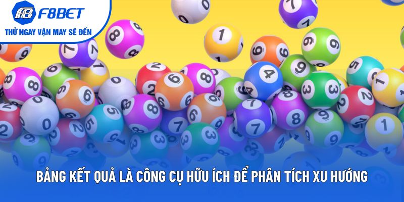 Bảng kết quả là công cụ hữu ích để phân tích xu hướng